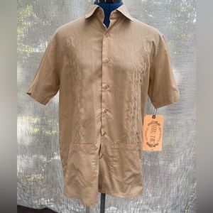 Awesome Guayabera 80’s vintage short sleeve embroidered Hawaiian shirt